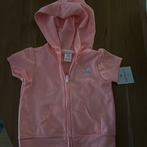 Brand New Carters 12 M short sleeve hoodie.